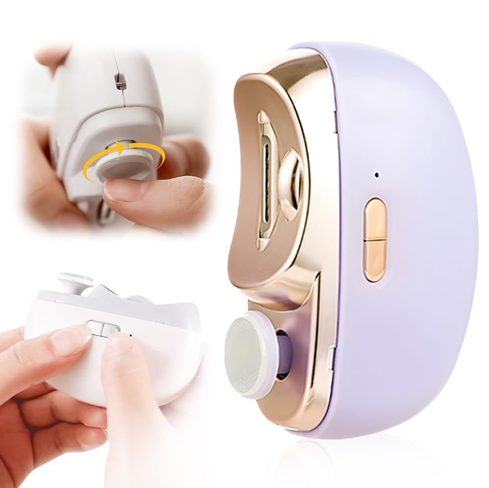 MATN Electric Nail Clippers for Seniors, 2025 Upgrade 3 in 1 Automatic Electric Nail Clipper with Polishing, Baby Nail Trimmer Electric Electric Nail Clipper for Adults Seniors