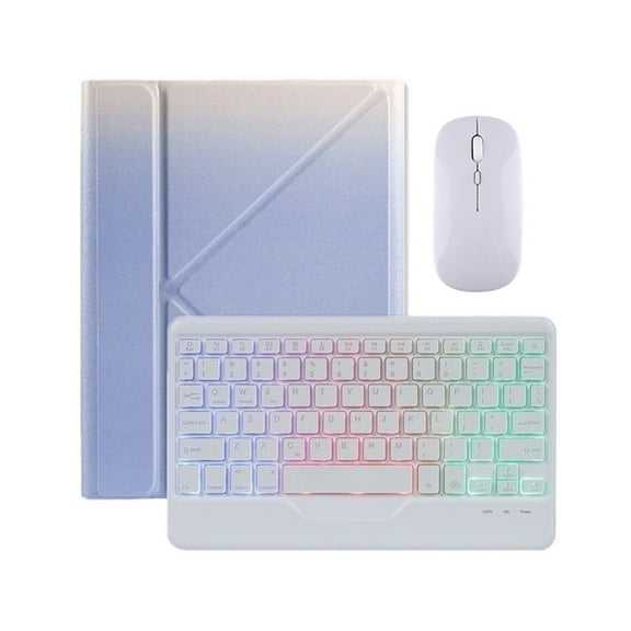 MATN Gradient Case with RGB Keyboard and Mouse compatible with iPad 6th & 5th Generation 9.7''