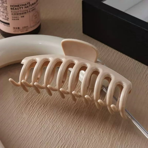 MATN High-End Soft Silicone Shark Clip for Women - Large Frosted Hair Clip for Back of Head Styling