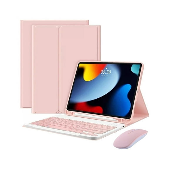 MATN IPad 9th/8th/7th Gen 10.2'' Case with Keyboard, Mouse & Pencil - Ultimate Protection & Productivity Bundle