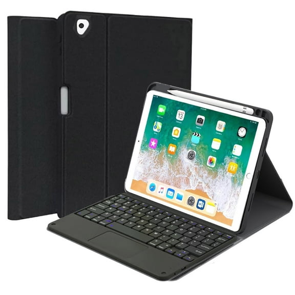 MATN IPad Mini Touchpad Keyboard Case Compatible with iPad Mini 5/4/3/2/1, Magnetically Detachable Wireless Keyboard, Smart Folio with Pencil Holder iPad Mini 5/Mini 4, Black