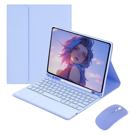 MATN Keyboard Case Compatible with iPad 3rd Gen/iPad Pro 10.5" 2019/2017,Slim Smart Case Detachable Stand Tablet Keyboard Case and 1 Mouses,with Smart Touchpad Built in Pencil Holder