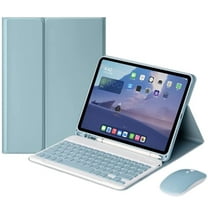 MATN Keyboard Case Mouse Compatible with Fire HD 10 / Fire HD 10 Plus 2023/2021 Release 13th/11th Generation Keyboard Case Detachable Bluetooth Candy Color Keyboard,Pink