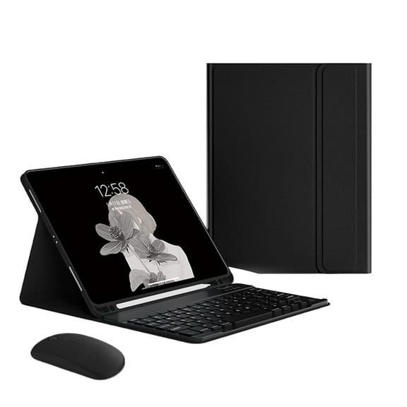 MATN Keyboard case for iPad 9.7 Inch Air 2, iPad 5th/iPad 6th Generation (2017/2018) Case with Keyboard Detachable Mouse, Smart Folio Cover with Pencil Holder(dark green)