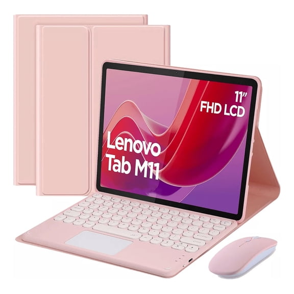 MATN Lenovo Tab M11 TB-330FU Keyboard Mouse Pen Case - All-in-One Protective Cover with Storage