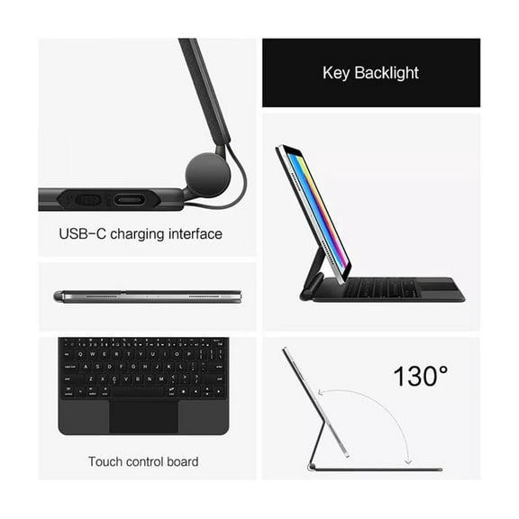 MATN Magic Keyboard Magnetic compatible withiPad 10.9 (10th Generation) - Slim, Lightweight, and Durable Protection