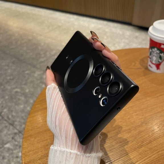 MATN Magnetic Wireless Charging Case for Samsung Galaxy S24 S23 Ultra Matte Silicone Protection Cover,gray,for Galaxy S24 Ultra