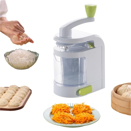 MATN Multifunctional Vegetable Cutter, Cheese Grater Rotary Shredder, Kitchen Speed Slicer Hand Crank Grinder with Four Interchangeable Blades for Vegetable, Chocolate, Potato, Carrot