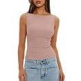 thumbnail image 1 of MATN Women Sexy Boat Neck Tank Top Summer Y2K Going Out Basic Cami Shirt 9081 White L-1, 1 of 4