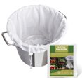 thumbnail image 1 of MATOW Brew Bags, 2 Pack Fine Mesh Strainer Bag, Reusable Straining Mesh Bag for Home Brewing, Extra Large 22" x 26" Filter Bag for Beer, Nut, Milk, Fruit Wine Press Drawstring Strainer Brew in a bag, 1 of 7