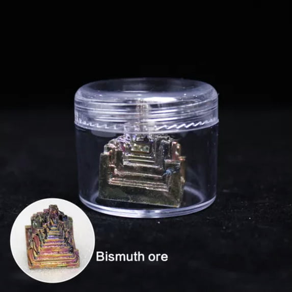 MATROOY 1* Natural Amethyst Fluorite Crystal Quartz Rough Raw Stone Healing Home Decor-Bismuth Ore