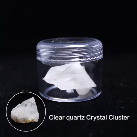 MATROOY 1* Natural Amethyst Fluorite Crystal Quartz Rough Raw Stone Healing Home Decor-Clear Quartz Crystal Cluster