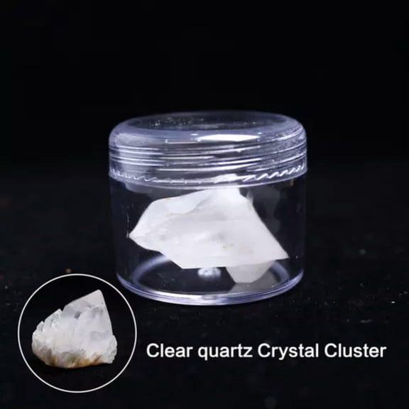 MATROOY 1* Natural Amethyst Fluorite Crystal Quartz Rough Raw Stone Healing Home Decor-Clear Quartz Crystal Cluster