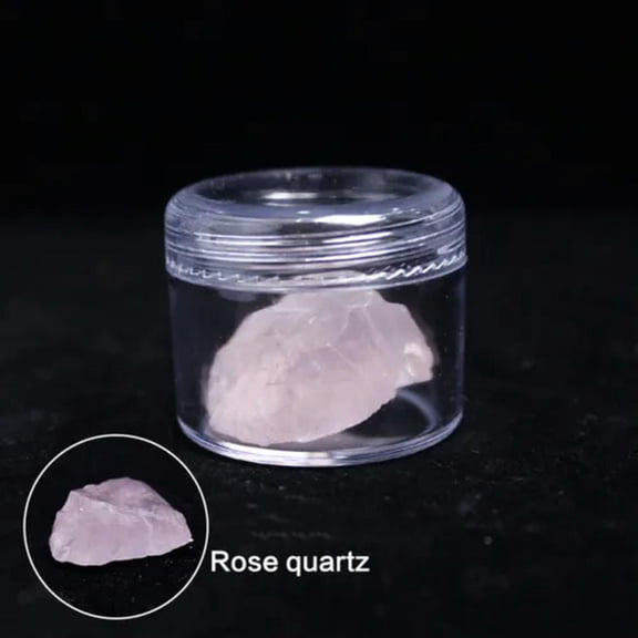 MATROOY 1* Natural Amethyst Fluorite Crystal Quartz Rough Raw Stone Healing Home Decor-Rose Quartz
