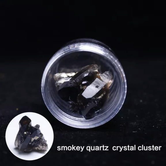 MATROOY 1* Natural Amethyst Fluorite Crystal Quartz Rough Raw Stone Healing Home Decor-Smokey Quartz Crystal Cluster