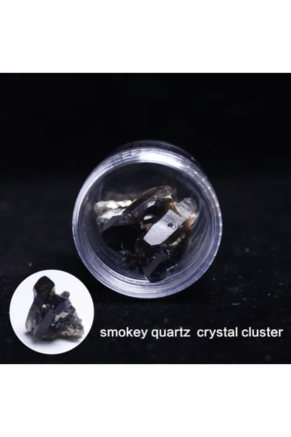 1* Natural Amethyst Fluorite Crystal Quartz Rough Raw Stone Healing Home Decor-Smokey Quartz Crystal Cluster