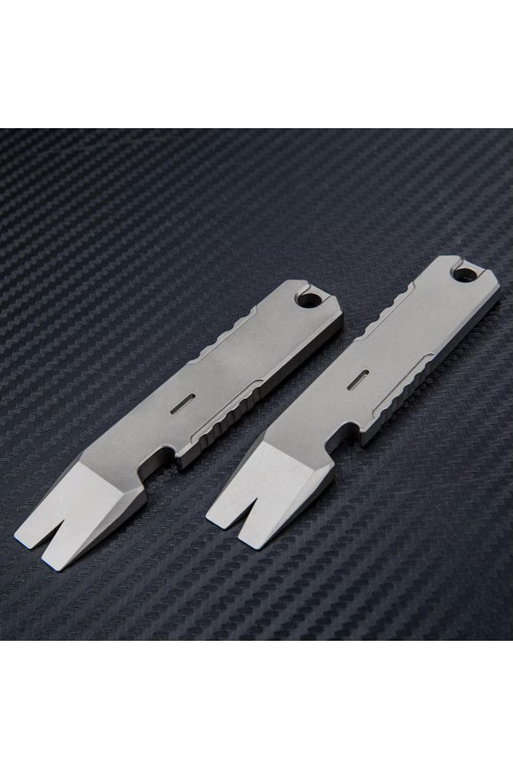 1 PC Small Titanium Alloy Crowbar Prybar EDC Tool Tool 96mm/ 3.78"