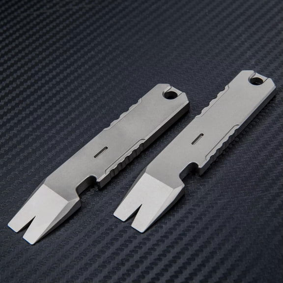 MATROOY 1 PC Small Titanium Alloy Crowbar Prybar EDC Tool Tool 96mm/ 3.78"