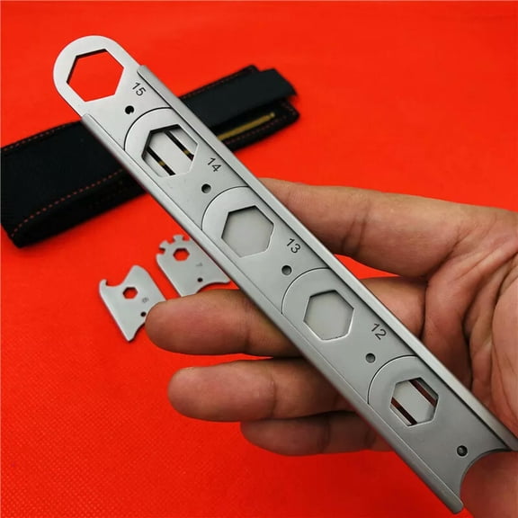 MATROOY 1 PC Stainless Steel Gadget Screwdriver Tool Wrench 6 Foot EDC Tool