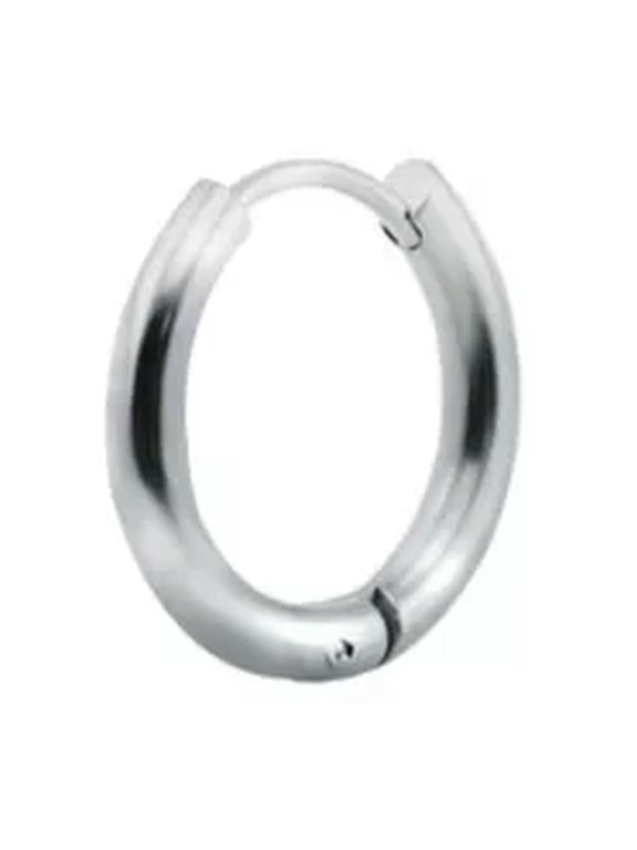 1 Piece Surgical Steel Hinged Hoop Sleeper Circle Ring Earring Round ➳-silver-2*16mm