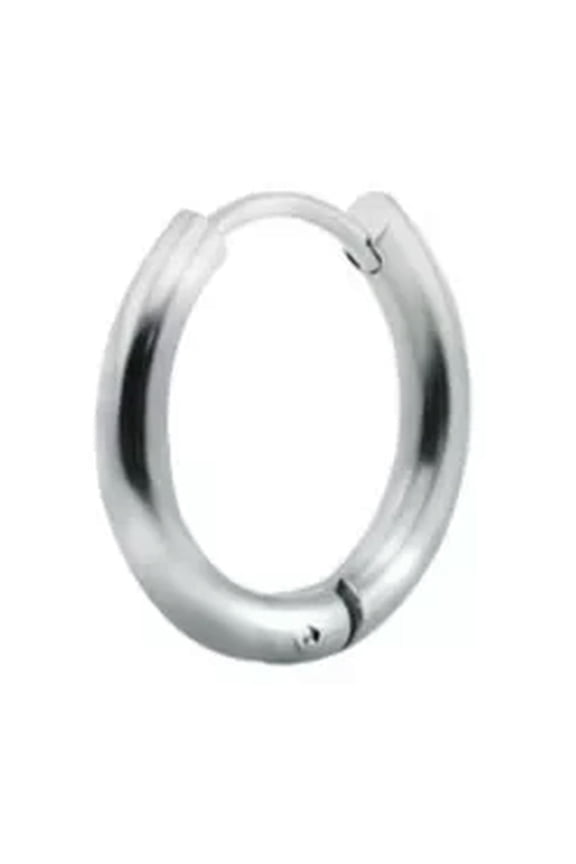 1 Piece Surgical Steel Hinged Hoop Sleeper Circle Ring Earring Round ➳-silver-2*16mm
