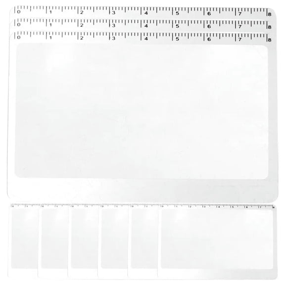 MATROOY 10 Pcs Reading Magnifying Bookmark Portable Glass Magnifier Elder