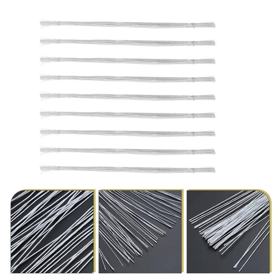 MATROOY 100 Pcs White Artificial Flowers Paper Rattan Rose Branch Floral Decorations