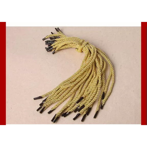 MATROOY 100PCS Packaging Accessories Cord Rope Handles for Gift Bag 30cm-Golden