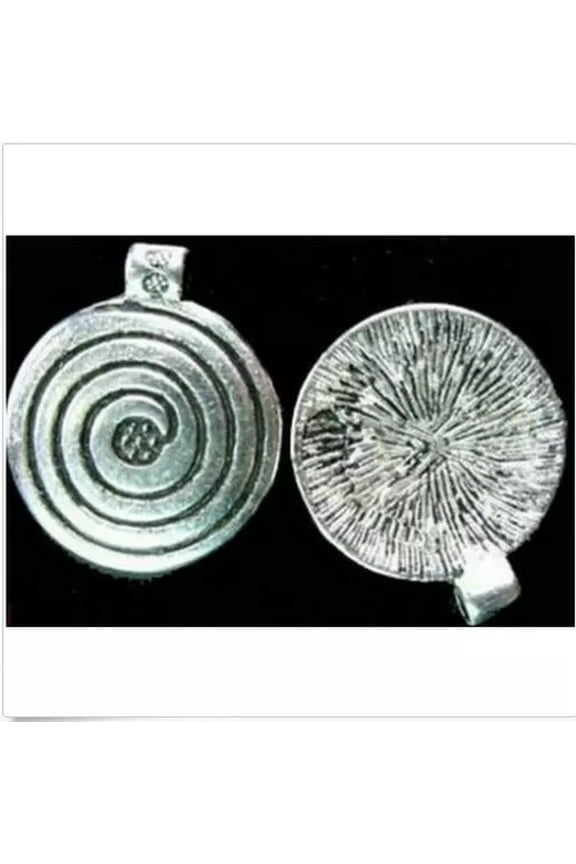 100Pcs Antiqued Silver Spiral round charm Pendants For jewelry Makings