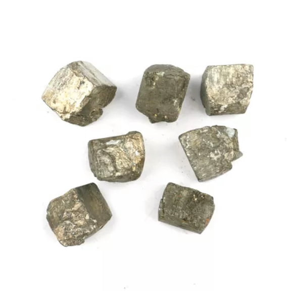 MATROOY 100g Wholesale Fools Gold Iron Pyrite Rough Cubic Crystal Stone Mineral Specimen-100g/pack(40g/pc)