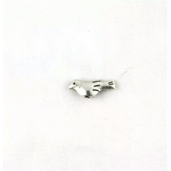 MATROOY 100pcs Antiqued silver Metal bird bead For Jewelry Making