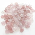 thumbnail image 1 of MATROOY 100pcs Natural Rose Quartz Stone Healing Heart Gemstone for Home Decor 20x6mm, 1 of 5