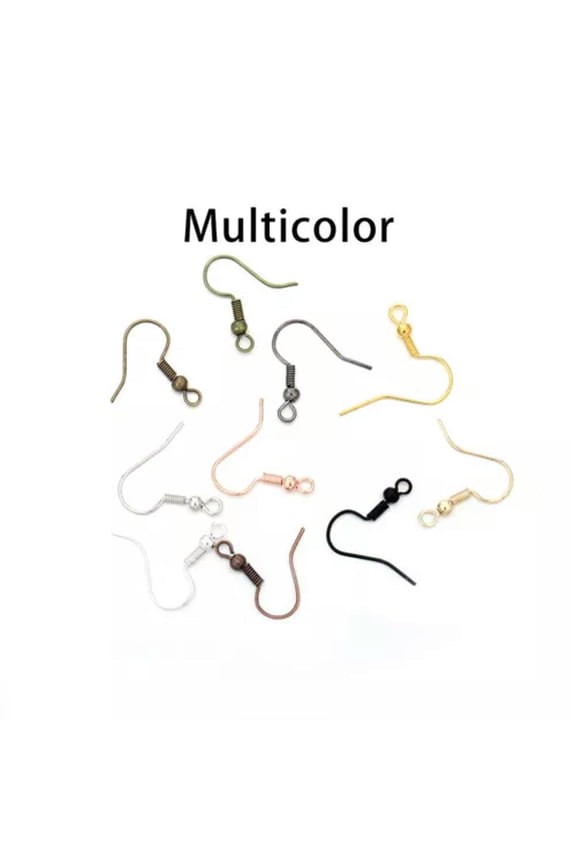 100pcs/lot 20x17mm Earring Findings Ear Clasps Hooks for DIY Jewelry Making-Multicolor