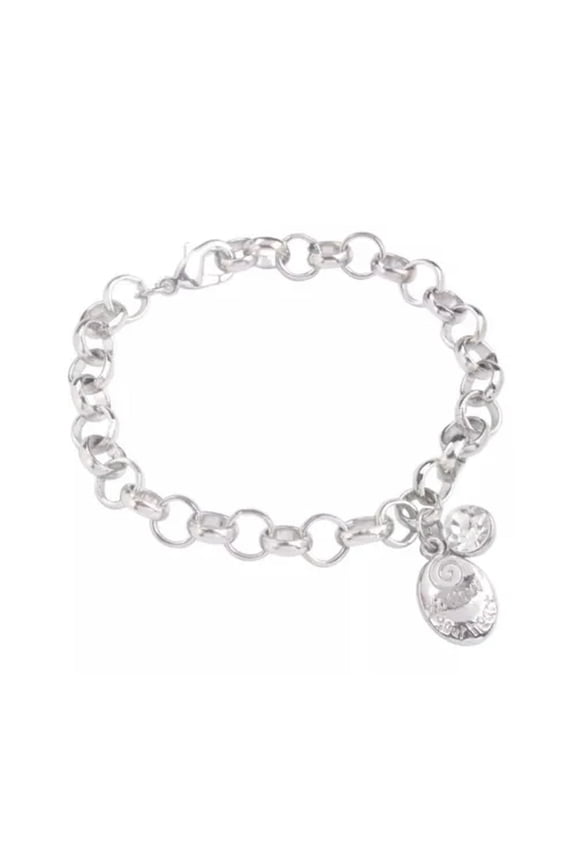10PCS New Style Silver Tone Metal Rhinestone Charm Chain Bracelet-Eiffel Tower