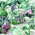 thumbnail image 1 of MATROOY 10Pcs Lot Rough Ruby Zoisite Stone Chunks Healing Energy Crystal Mineral Rocks, 1 of 4