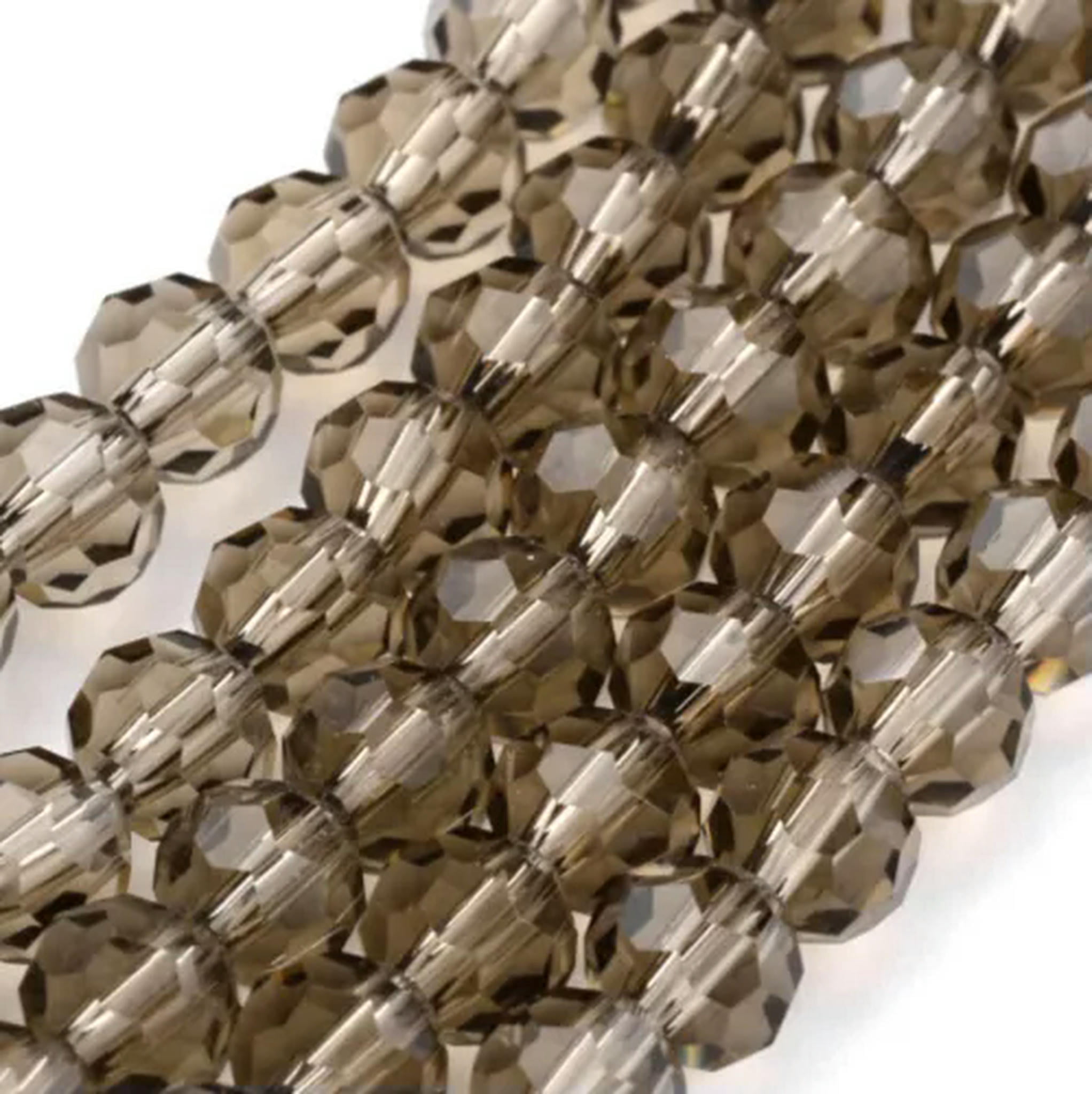 Multicolour Strands MATROOY 10Strands Crystal Glass Beads Faceted Round 4/6/8mm Multi-Color ...