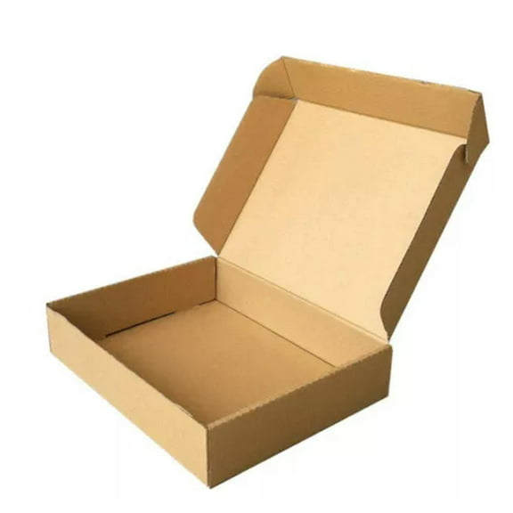 MATROOY 10X Kraft Paper Folding Box Corrugated Board Box Tan Jewelry Gift Case-20x14x4cm