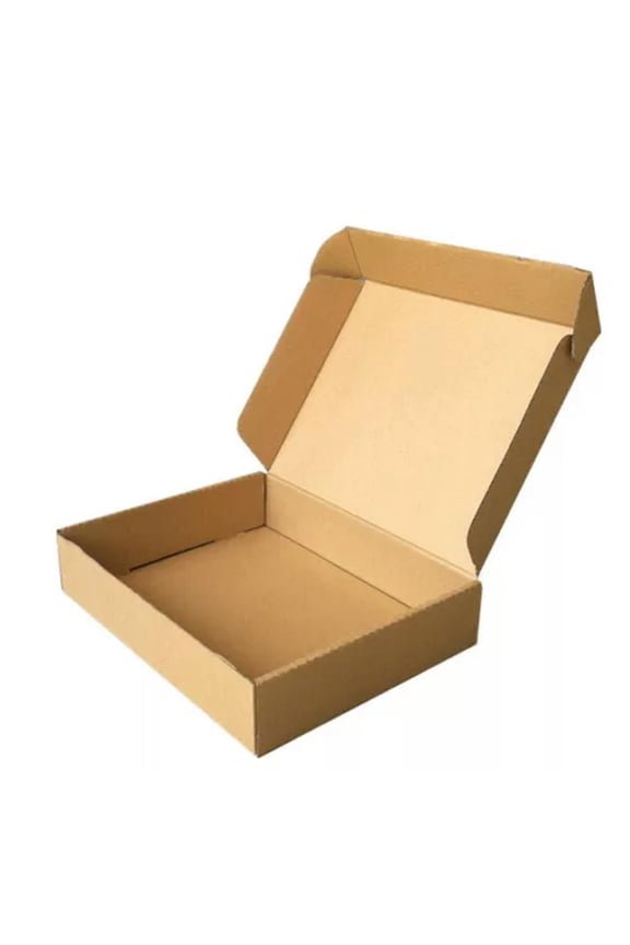 10X Kraft Paper Folding Box Corrugated Board Box Tan Jewelry Gift Case-20x14x4cm