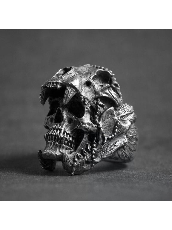 10pcs Fashion Gothic Mens Skull Bones Biker Ring Men Alloy Jewelry