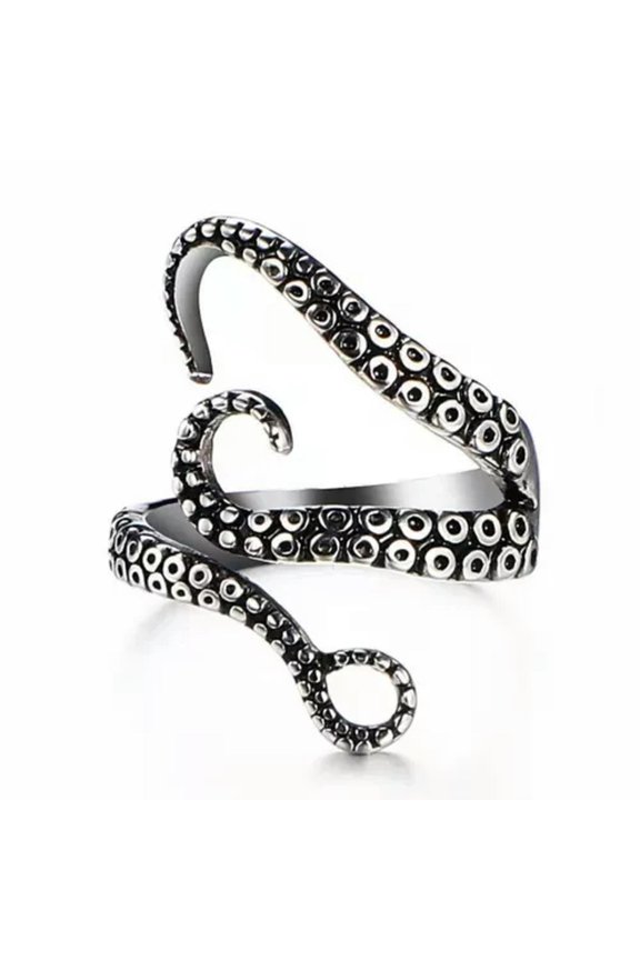 10pcs Mens Fashion Dragon Claw Rings Gothic Alloy Jewelry Adjustable-Style 5-Adjustable