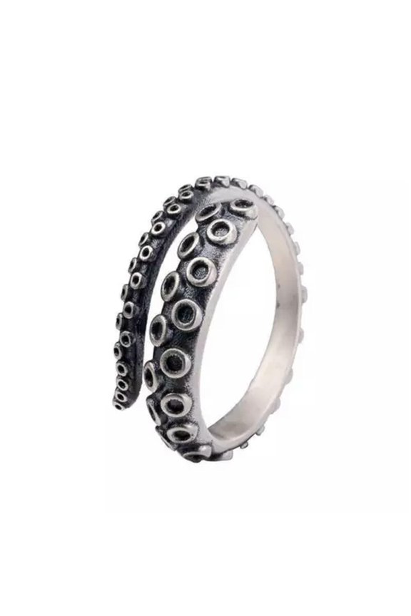 10pcs Mens Fashion Dragon Claw Rings Gothic Alloy Jewelry Adjustable-Style 6-Adjustable