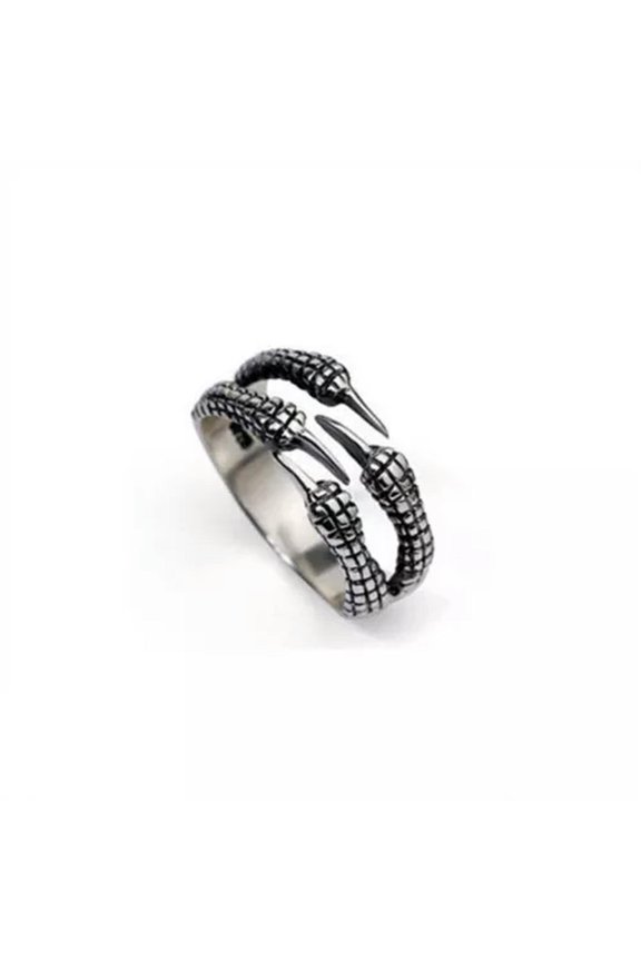 10pcs Mens Fashion Dragon Claw Rings Gothic Alloy Jewelry Adjustable-Style 9-Adjustable