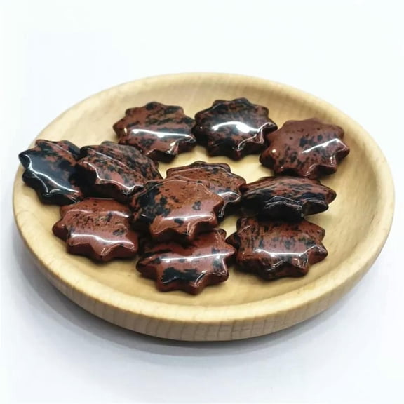 MATROOY 10pcs Natural Golden Swan Stone Sun Crystal Healing Carved Gem Reiki Healing