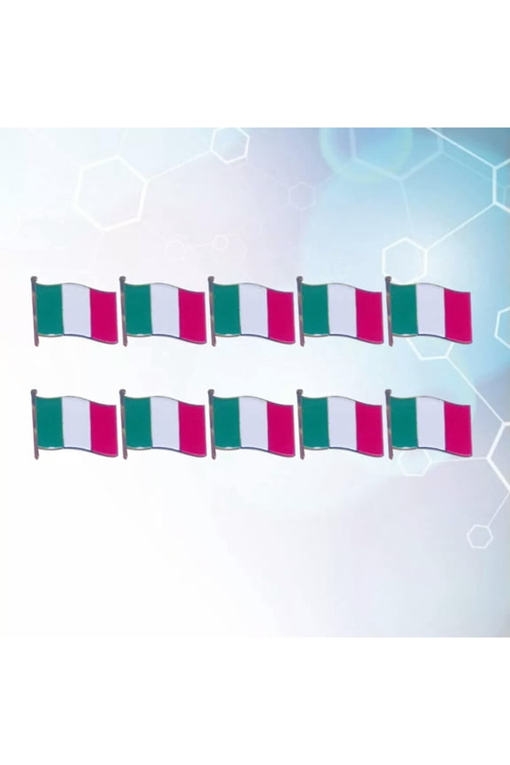 10pcs national flag brooch Brooches World Flag Lapel Pin National Italy Lapel