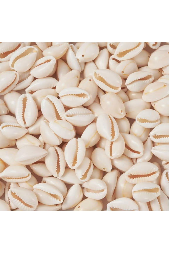 120~150pcs Spiral Shell Beads Cowrie Shells Oval Natural Seashell Charms