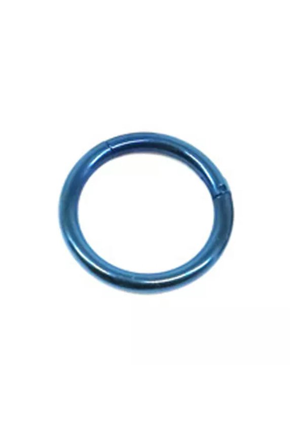1PC Hinged Septum Clicker Segment Nose Ring Lip Cartilage Daith Body Piercing --blue-1.2x8mm