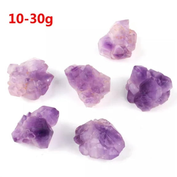 MATROOY 1PC Natural Raw Amethyst Quartz Geode Druzy Crystal Cluster Healing Specimen-10-30g