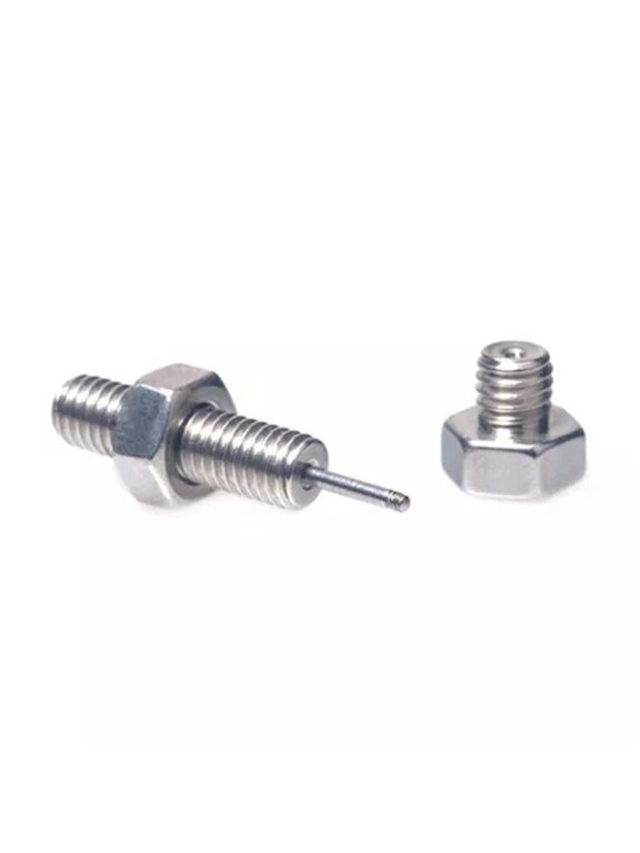 1PC Punk Nail Screw Ear Stud Earrings Unisex Helix Ear Piercings Jewelry GifY*SR-White