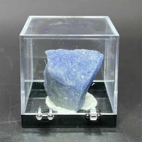 MATROOY 1PC Raw Rough Natural Blue Aventurine Rocks Chunks Crystal Chakra Specimen+Box
