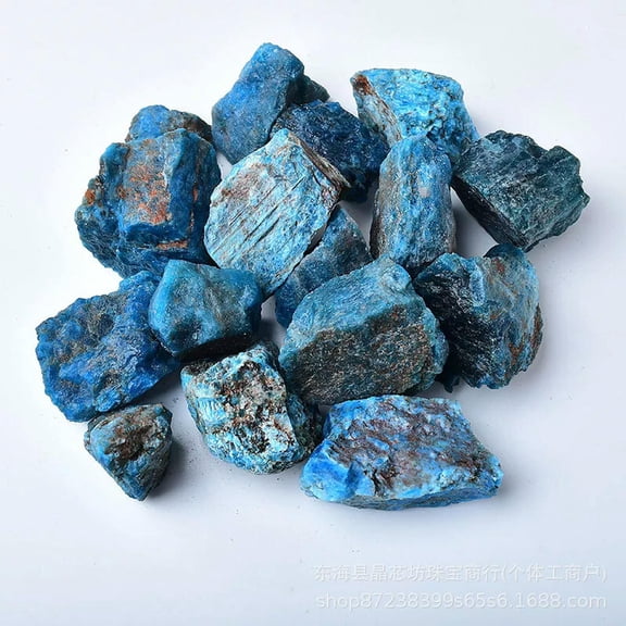 MATROOY 1PC Rough Blue Apatite Large Raw Chunks Reiki Crystal Mineral Specimens Healing
